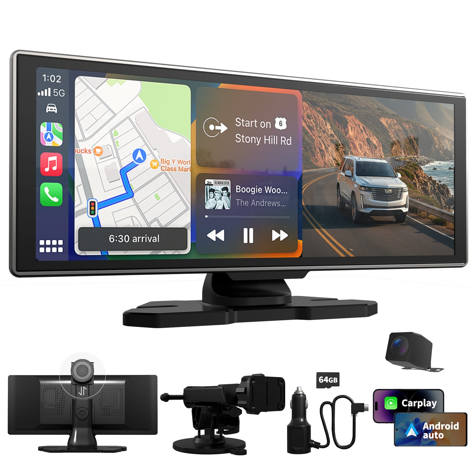 DYEETIC 11.26" HD Touchscreen Car Navigation Unit