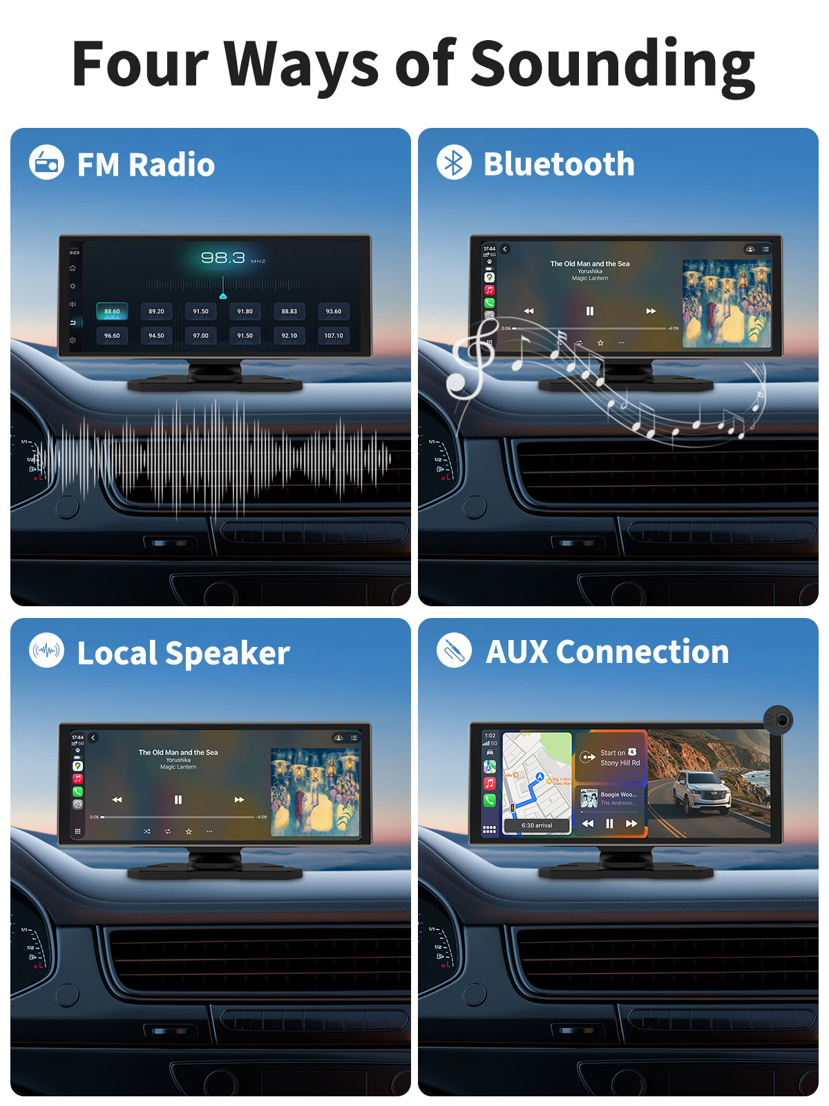 DYEETIC 11.26" HD Touchscreen Car Navigation Unit