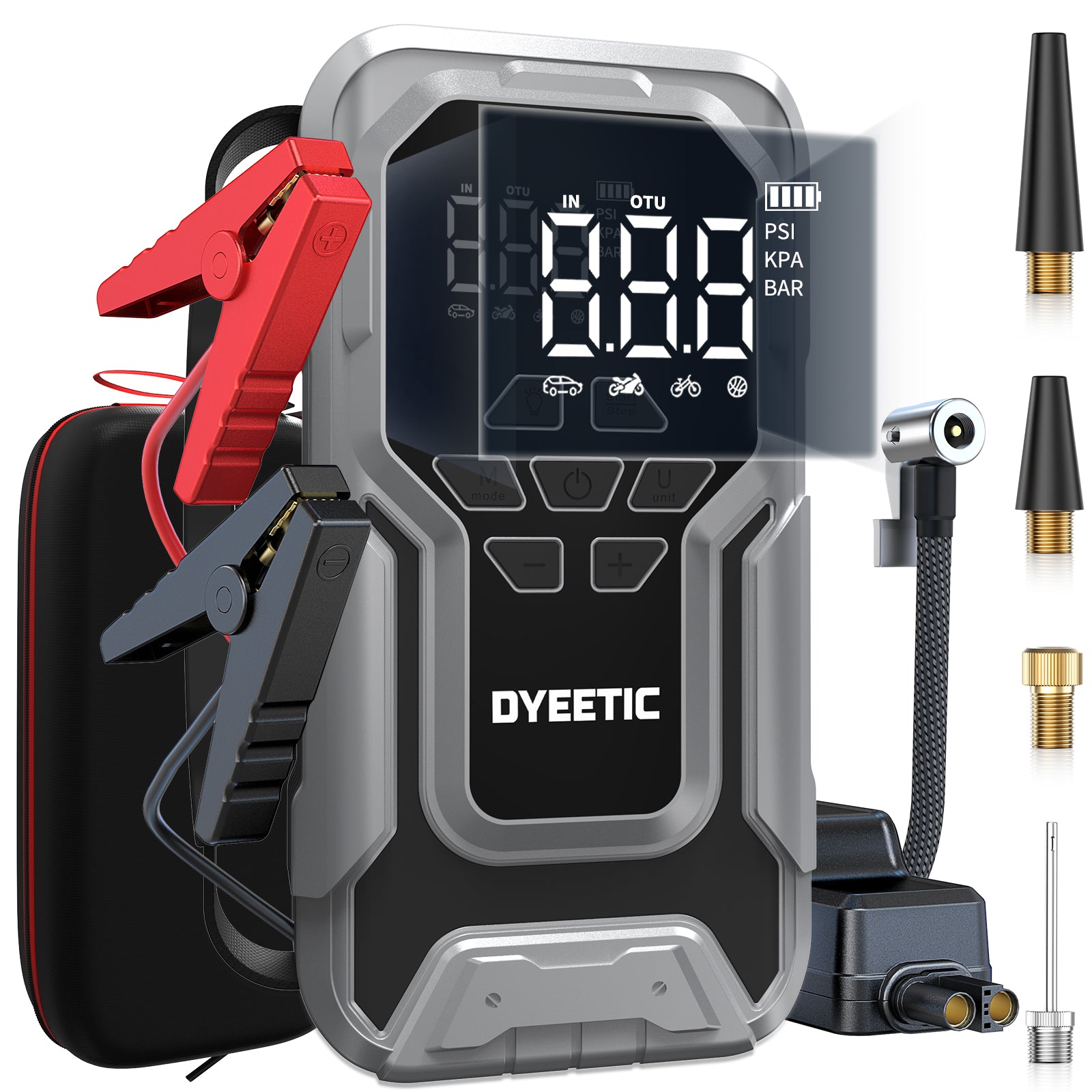 DYEETIC 7000A Jump Starter with 150PSI Air Compressor