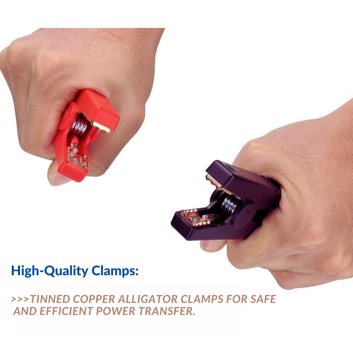 Heavy-Duty EC5 Battery Alligator Clip Jumper Lead for 12V Car Jump Starters