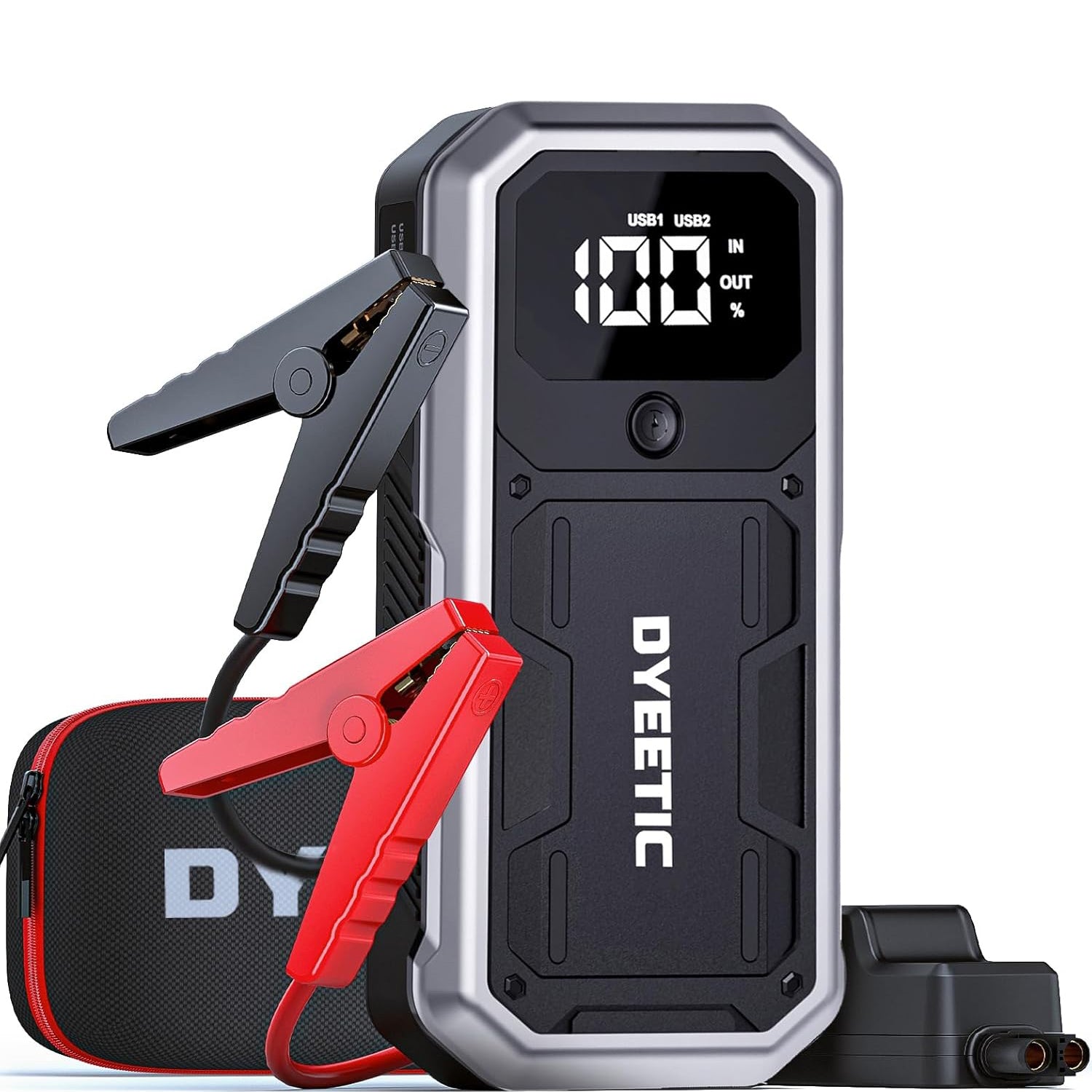 Dyeetic 4000A Car Battery Jump Starter, Portable 12V Battery Jump Box for 10.0L Gas and 8.0L Diesel Engines